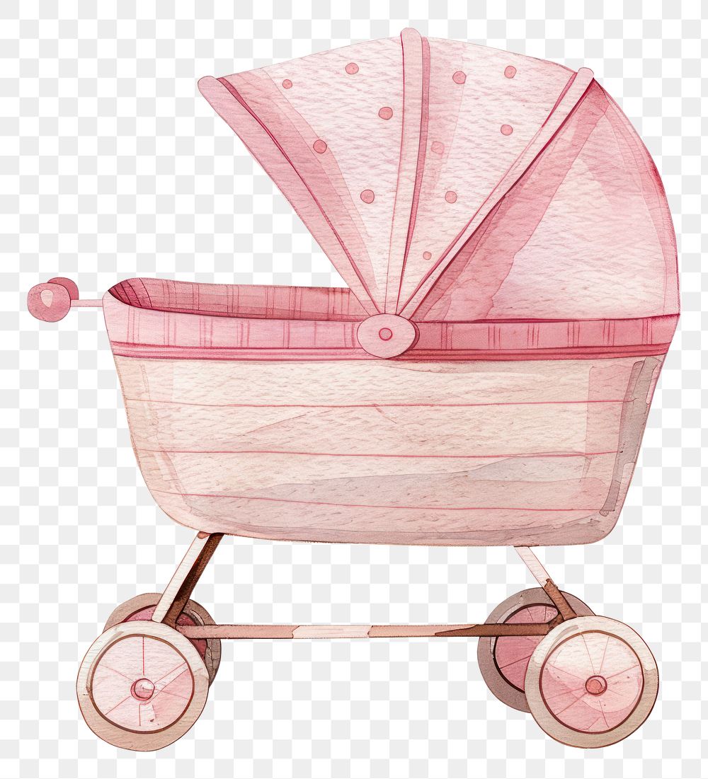 PNG Baby Trolley furniture cradle crib.