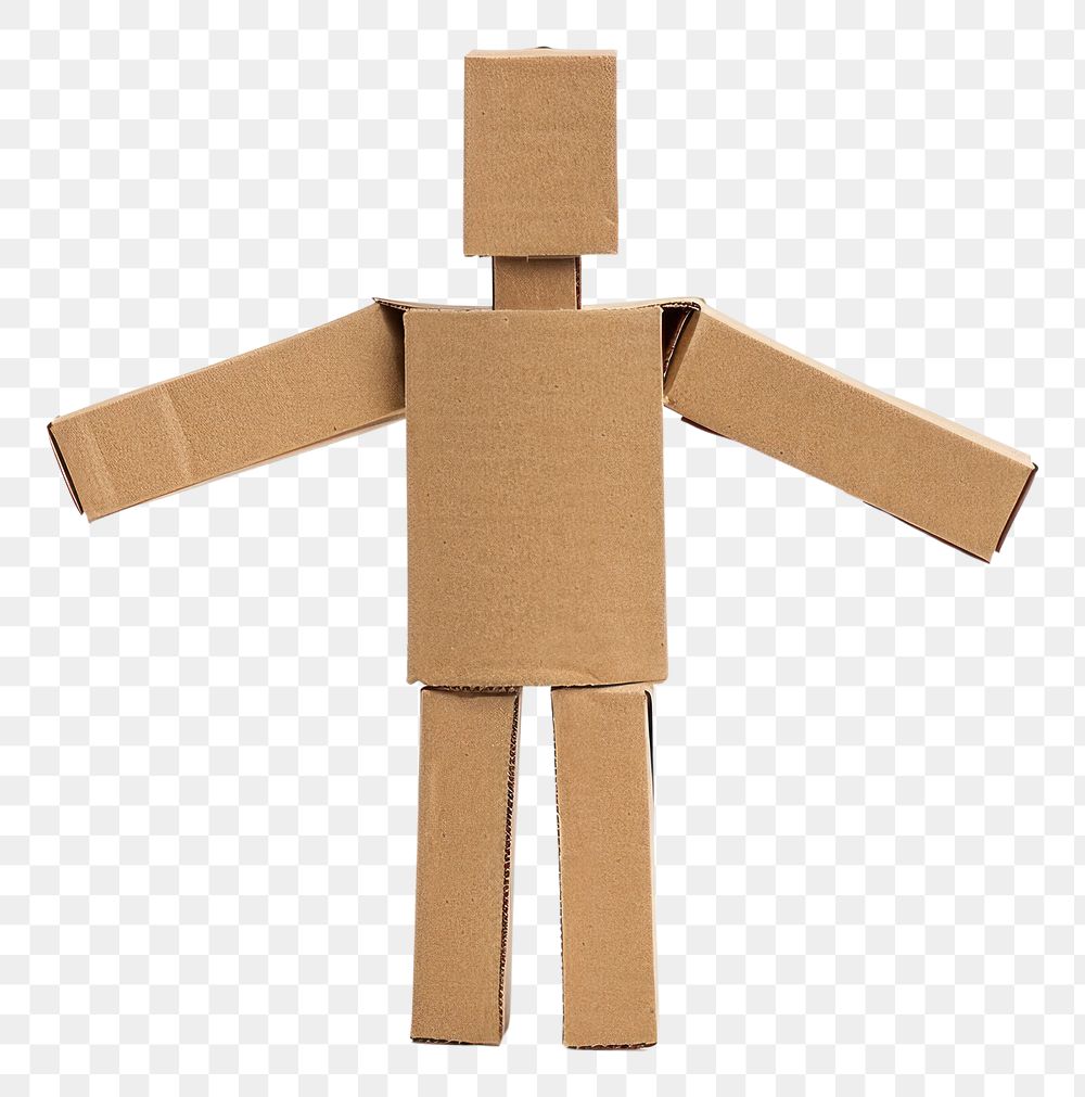 PNG Men cardboard package carton.