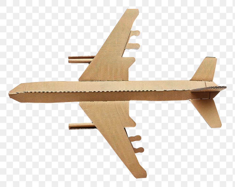 PNG Plane cardboard transportation furniture.
