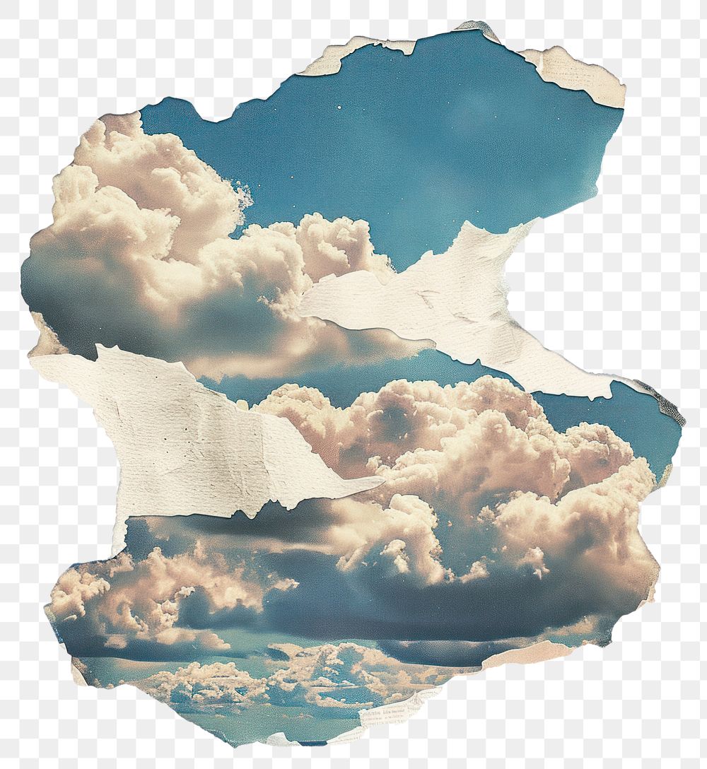 PNG Cloud collage cutouts outdoors cumulus weather