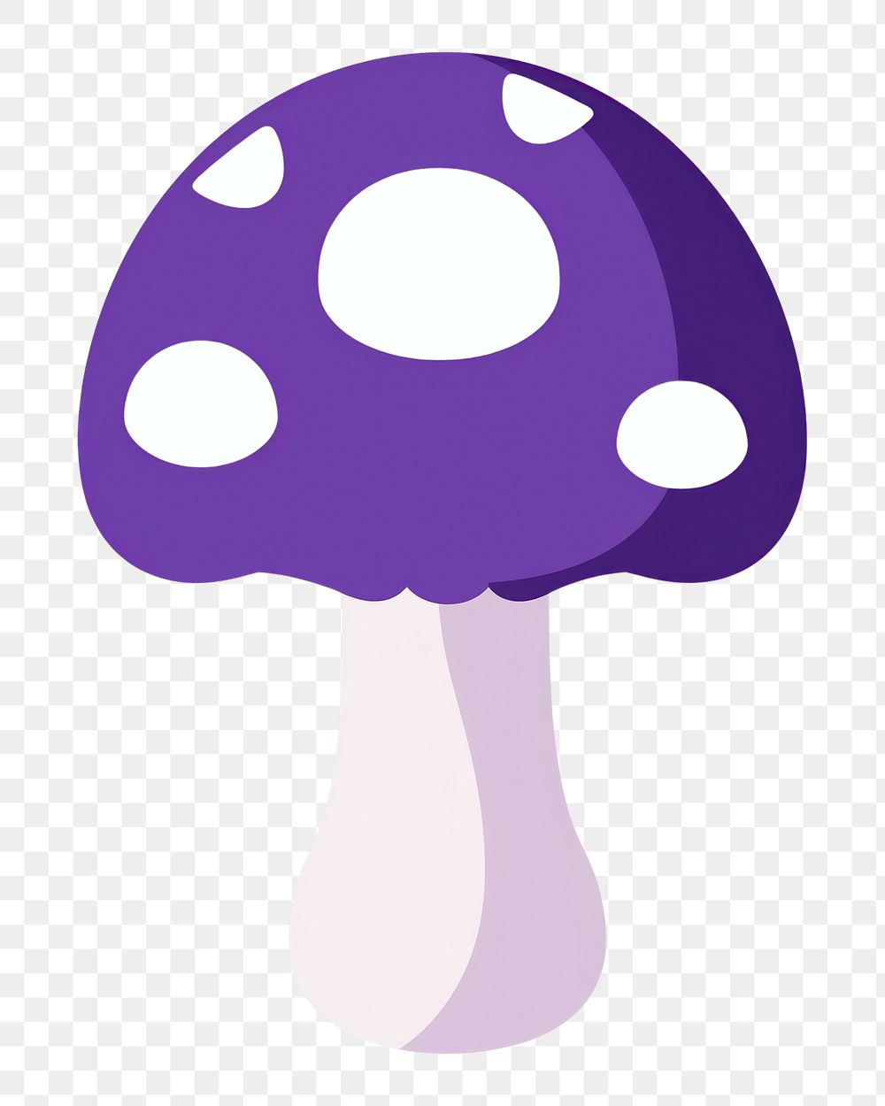 Flat design toadstool purple chandelier astronomy mushroom.