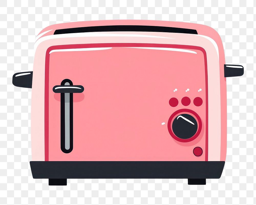 Flat design toaster appliance letterbox weaponry.