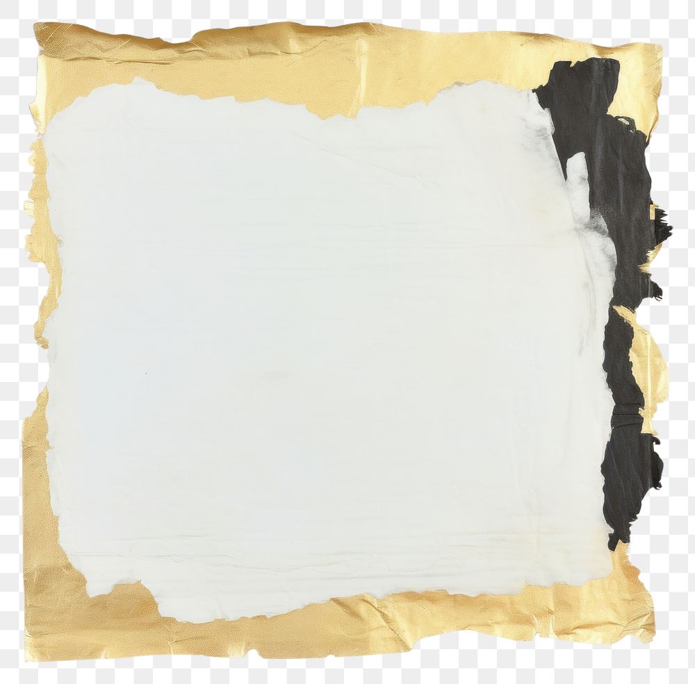 PNG  Gold pastel ripped paper painting canvas diaper.