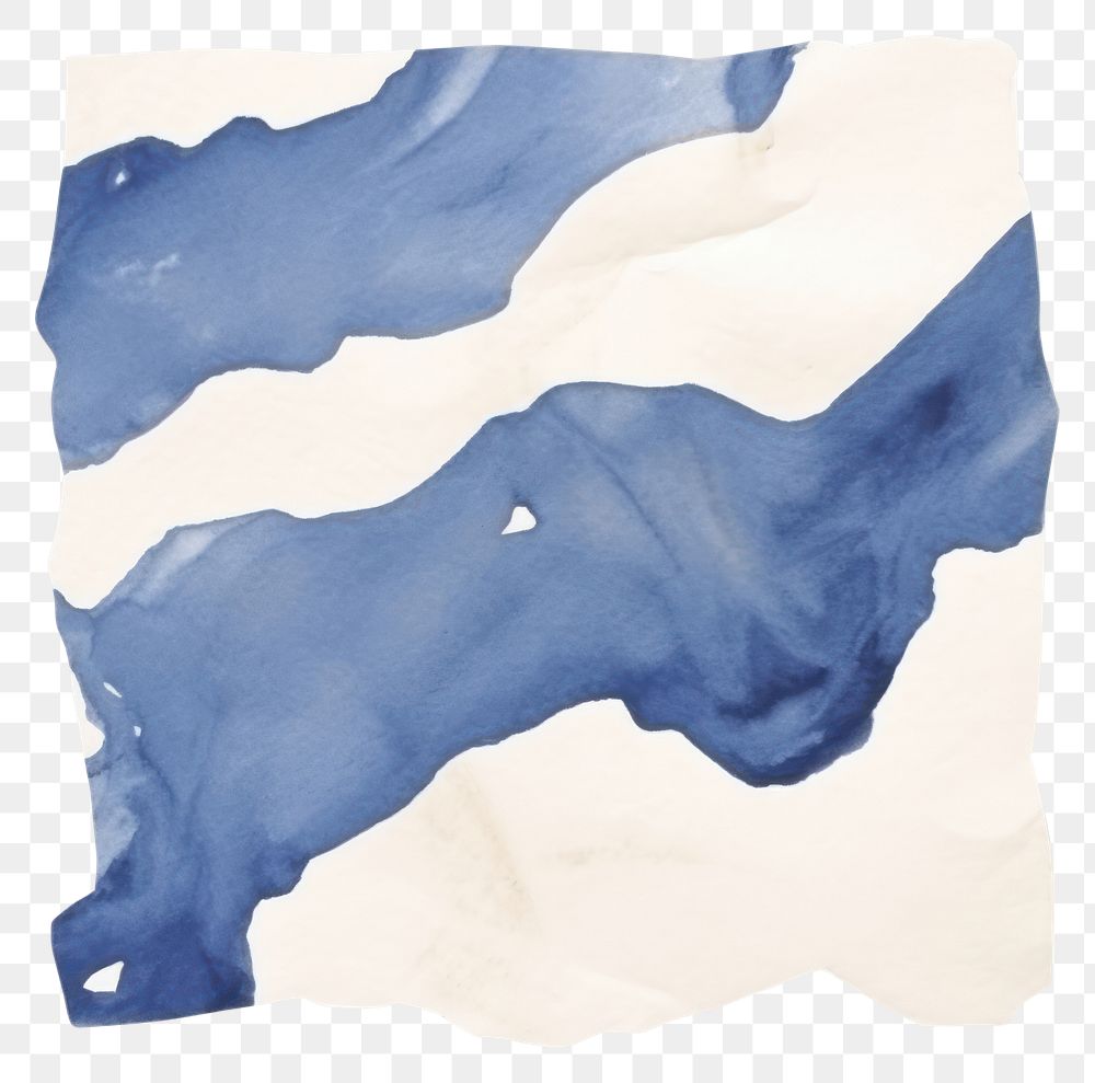 PNG  Blue white marble ripped paper accessories accessory painting.