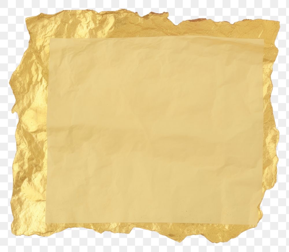 PNG  Gold note ripped paper diaper.