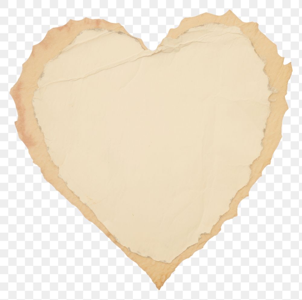 PNG  Heart shape ripped paper diaper.