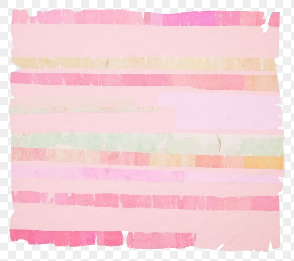 PNG  Pink rainbow ripped paper furniture towel crib.