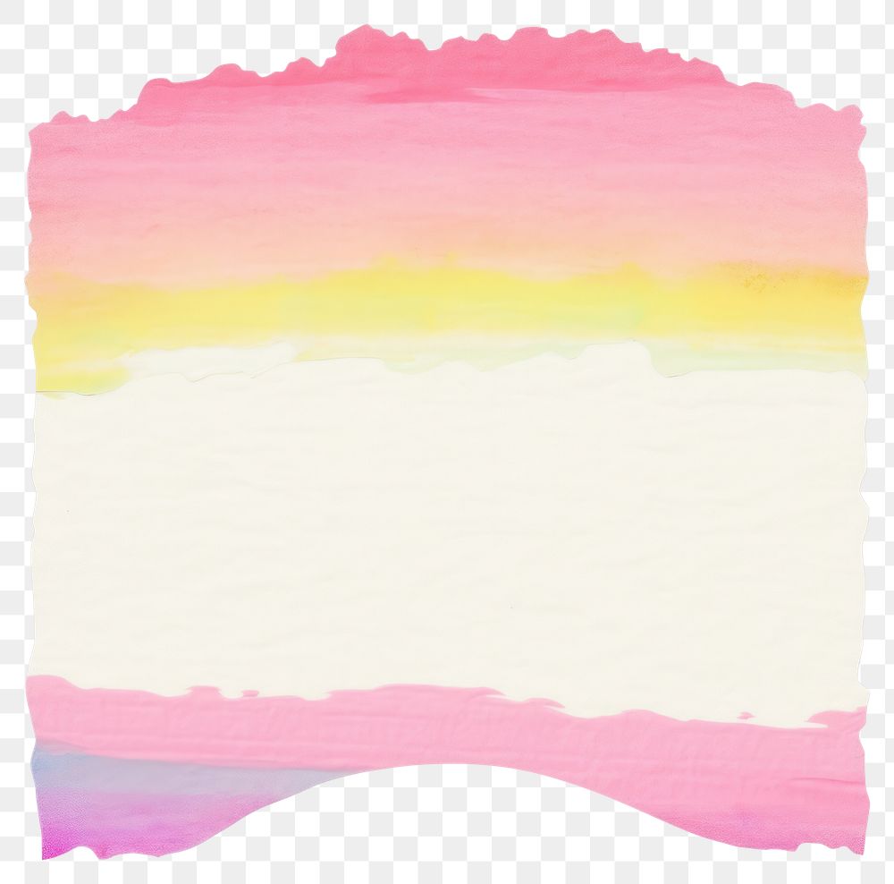 PNG  Pink rainbow ripped paper text painting canvas.