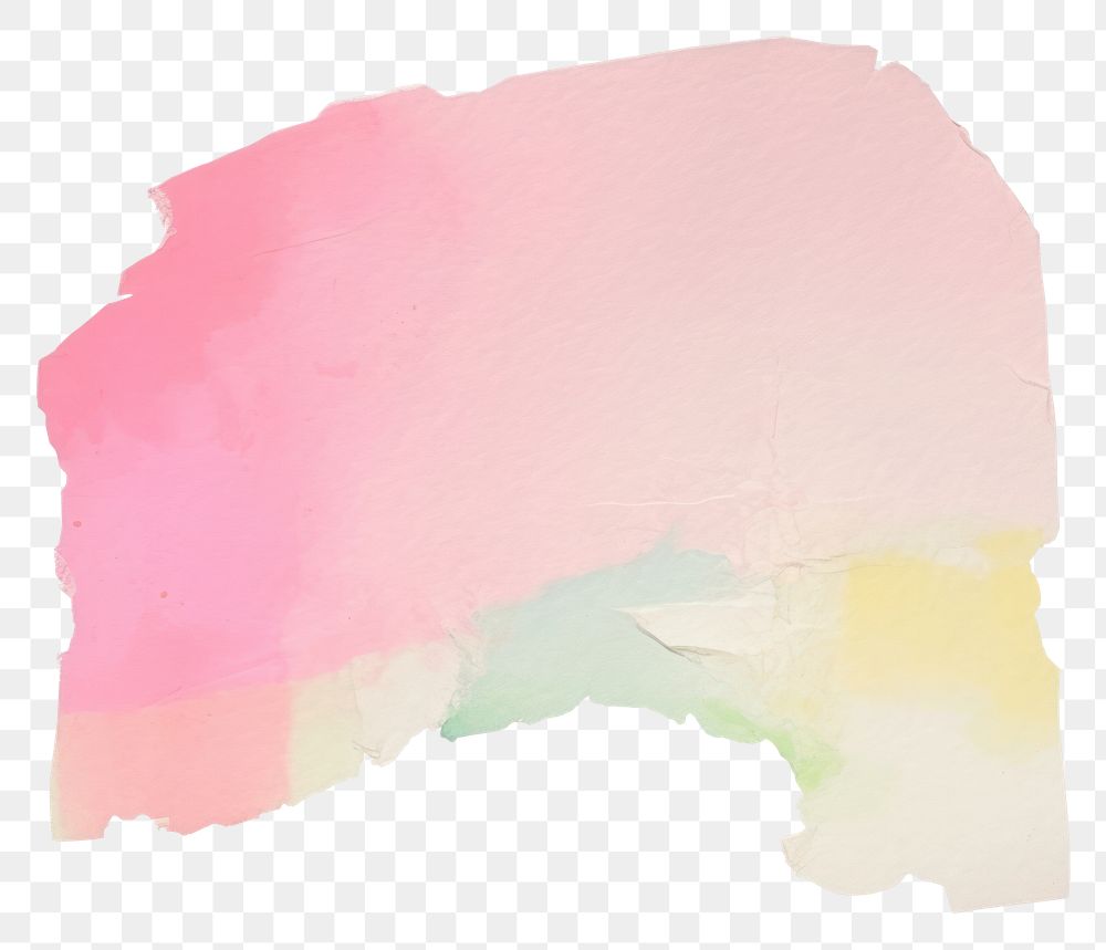 PNG  Pink rainbow ripped paper painting diaper art.