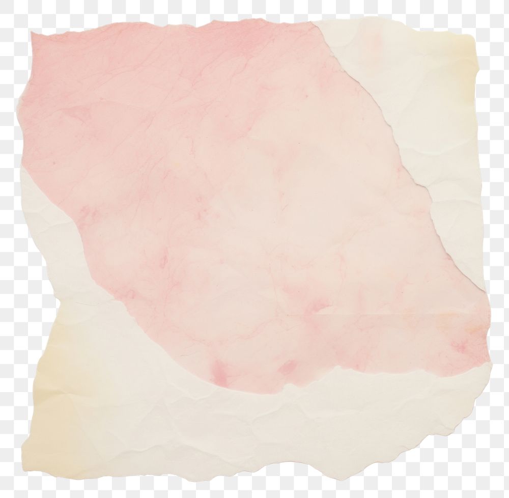 PNG  Pink white marble ripped paper cushion diaper pillow.