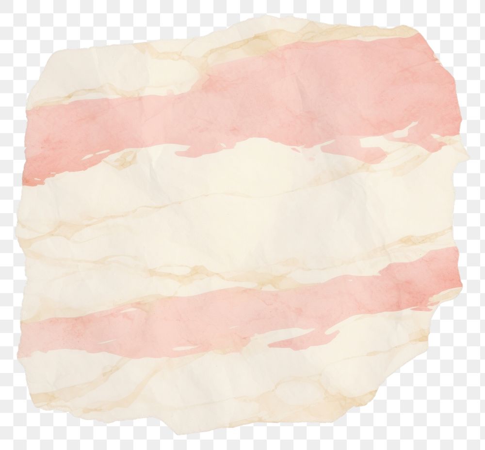 PNG  Pink white marble ripped paper diaper bacon food.