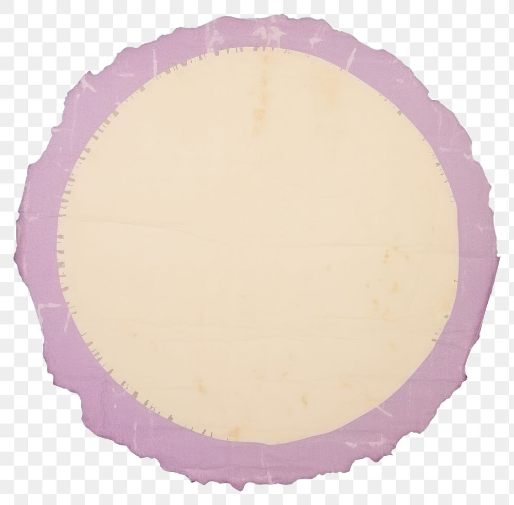 PNG  Purple circle ripped paper rug toy home decor.
