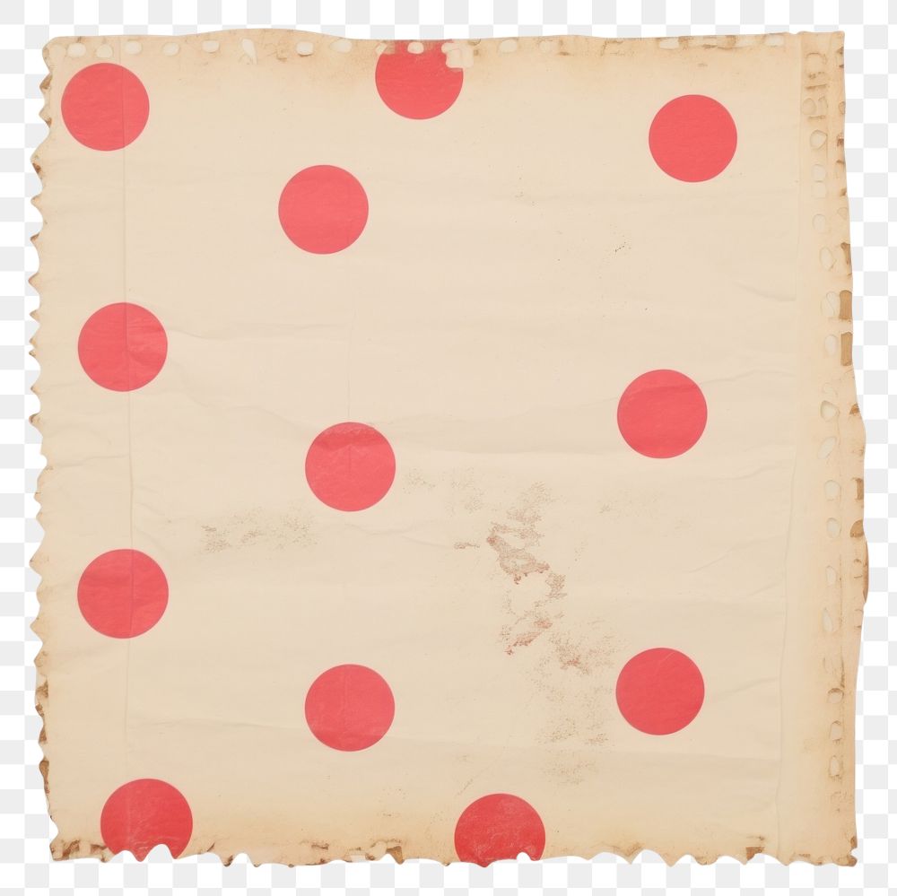 PNG  Red polka dot ripped paper text pattern skating.