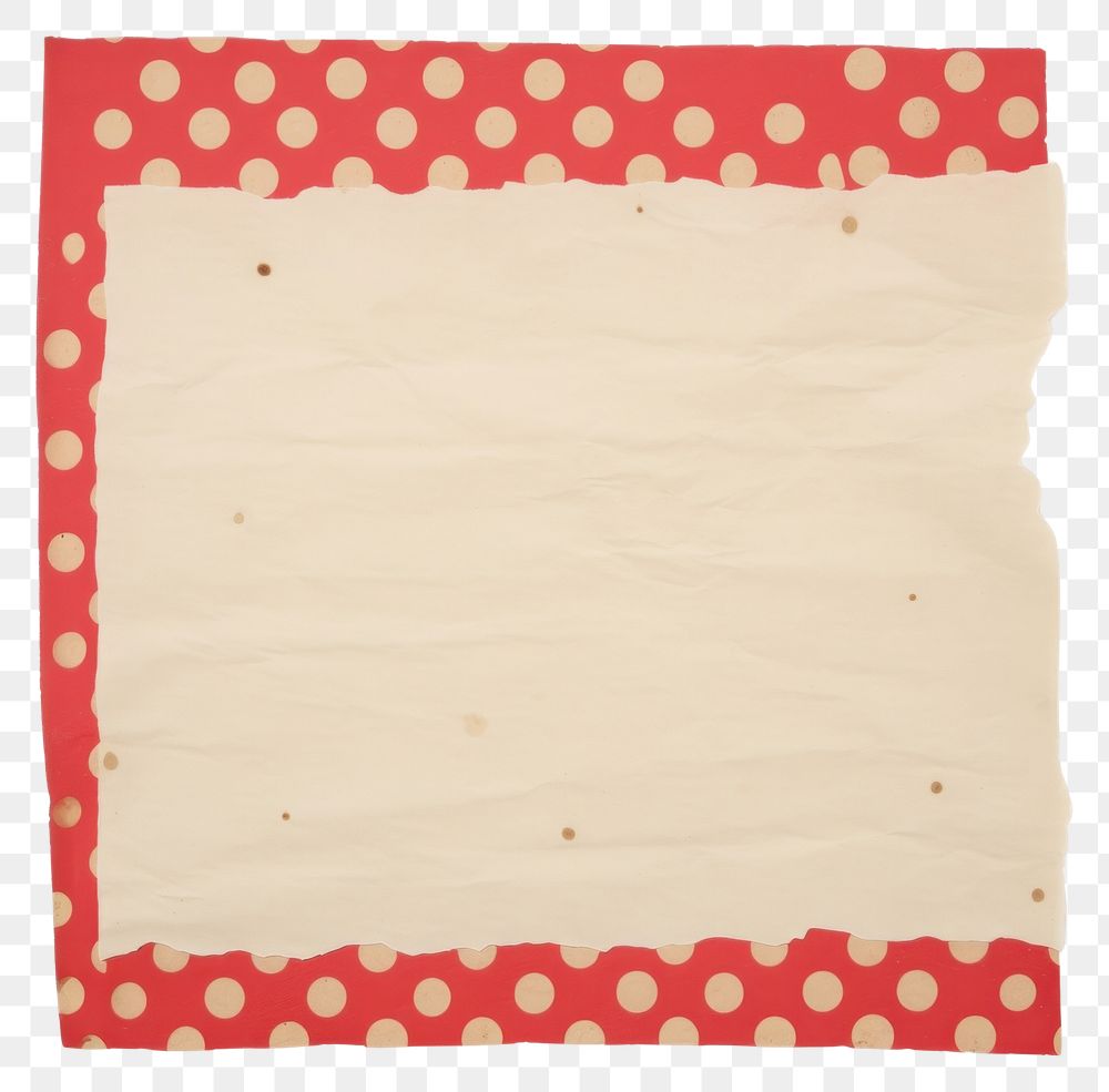 PNG  Red polka dot ripped paper pattern diaper home decor.