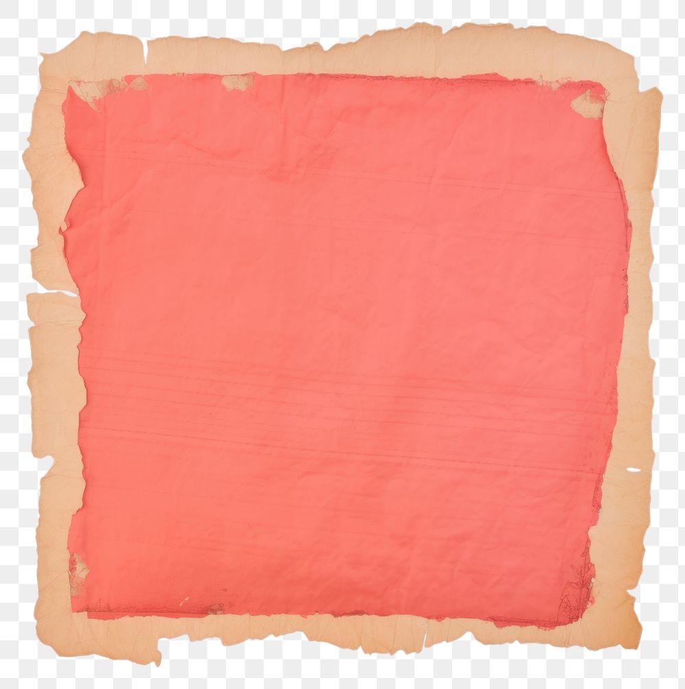 PNG  Red pastel ripped paper diaper napkin linen.