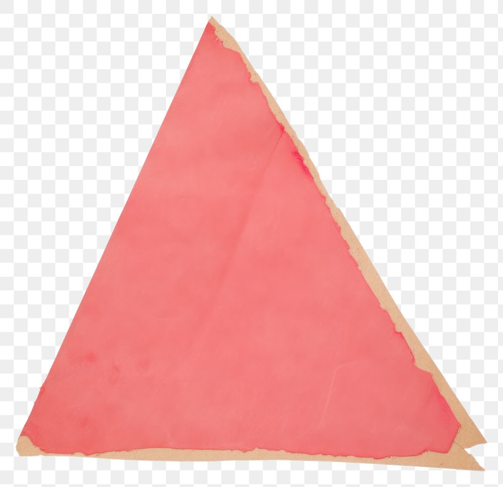 PNG  Red triangle ripped paper clothing apparel fashion.