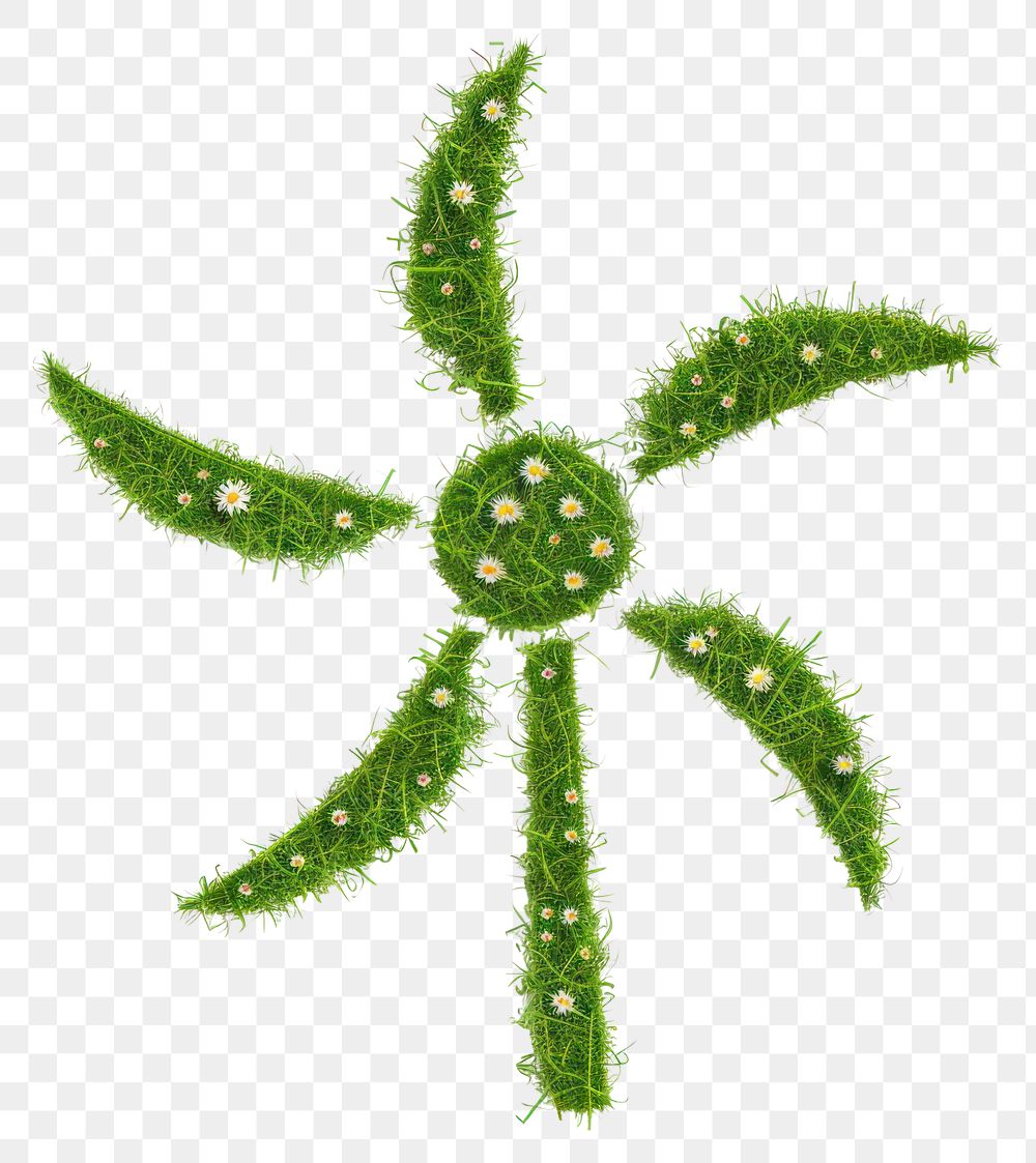 PNG Windmill shape lawn symbol green grass.