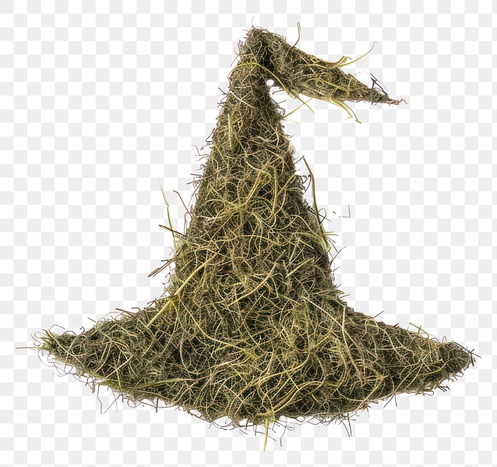 PNG Witch hat shape dryed grass nature countryside outdoors.