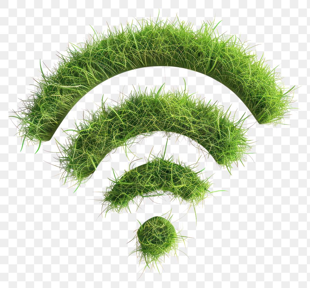 PNG Wifi shape lawn grass seasoning plant.