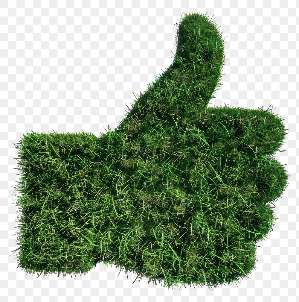 PNG Thumbs up shape lawn grass clothing apparel.
