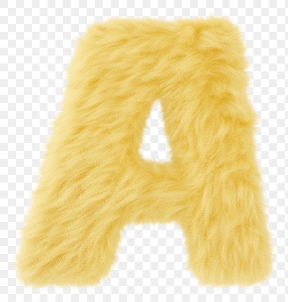 PNG Fur letter A white background softness textile.