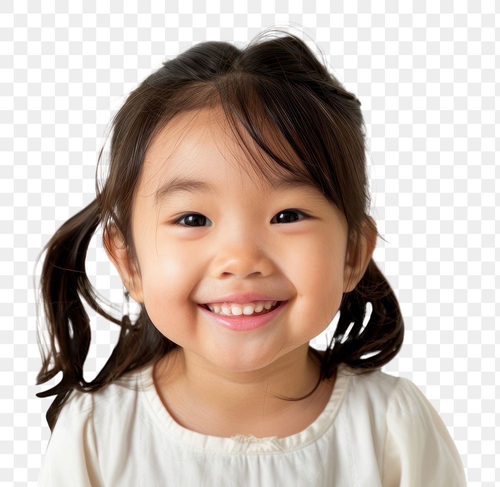 PNG Asian child smiling portrait smile photo.