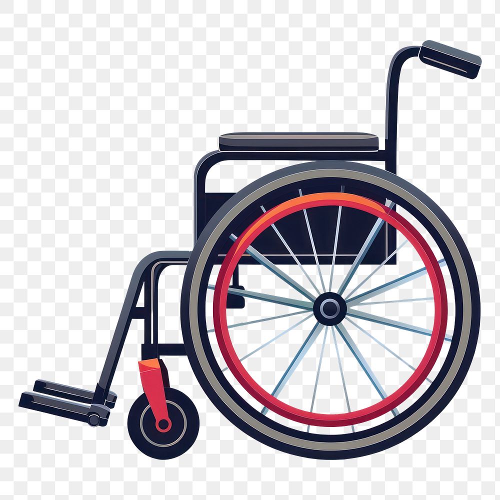 PNG Disabled wheelchair icon white background parasports furniture.