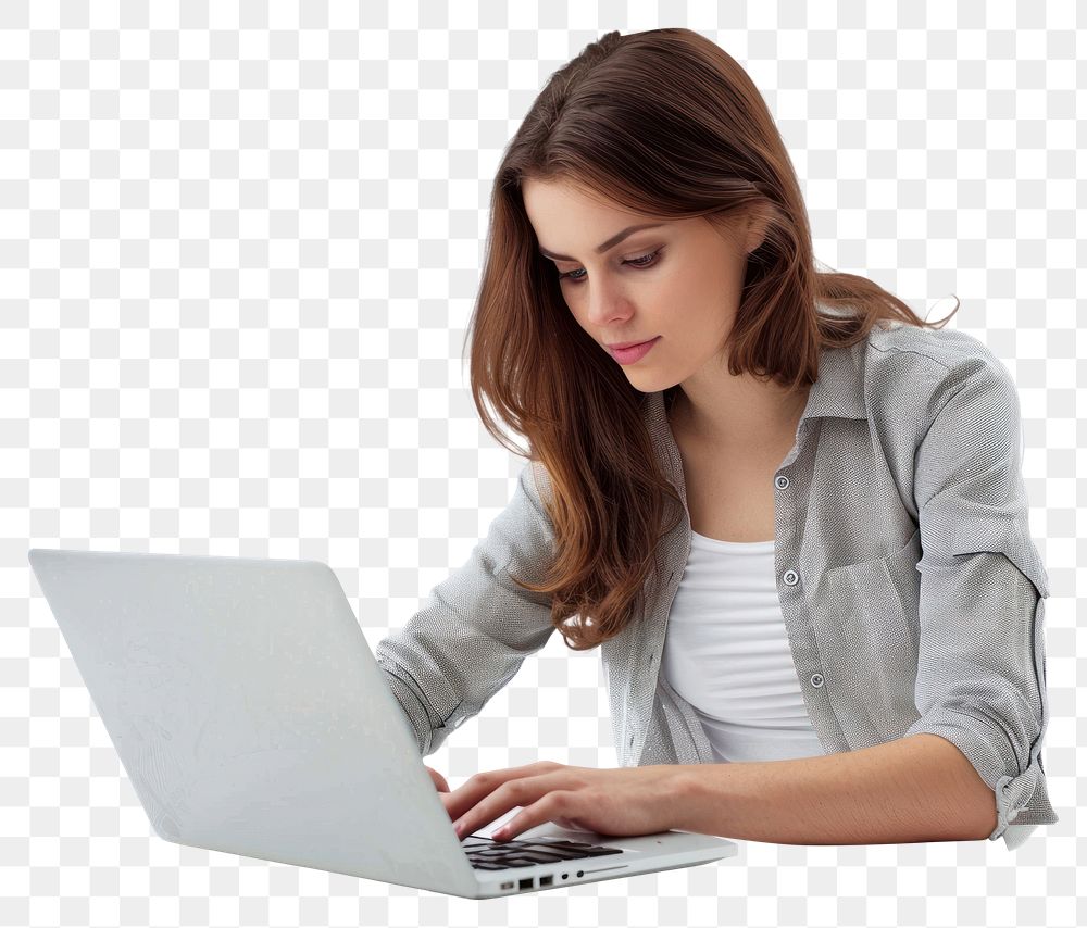 PNG Woman laptop woman electronics.