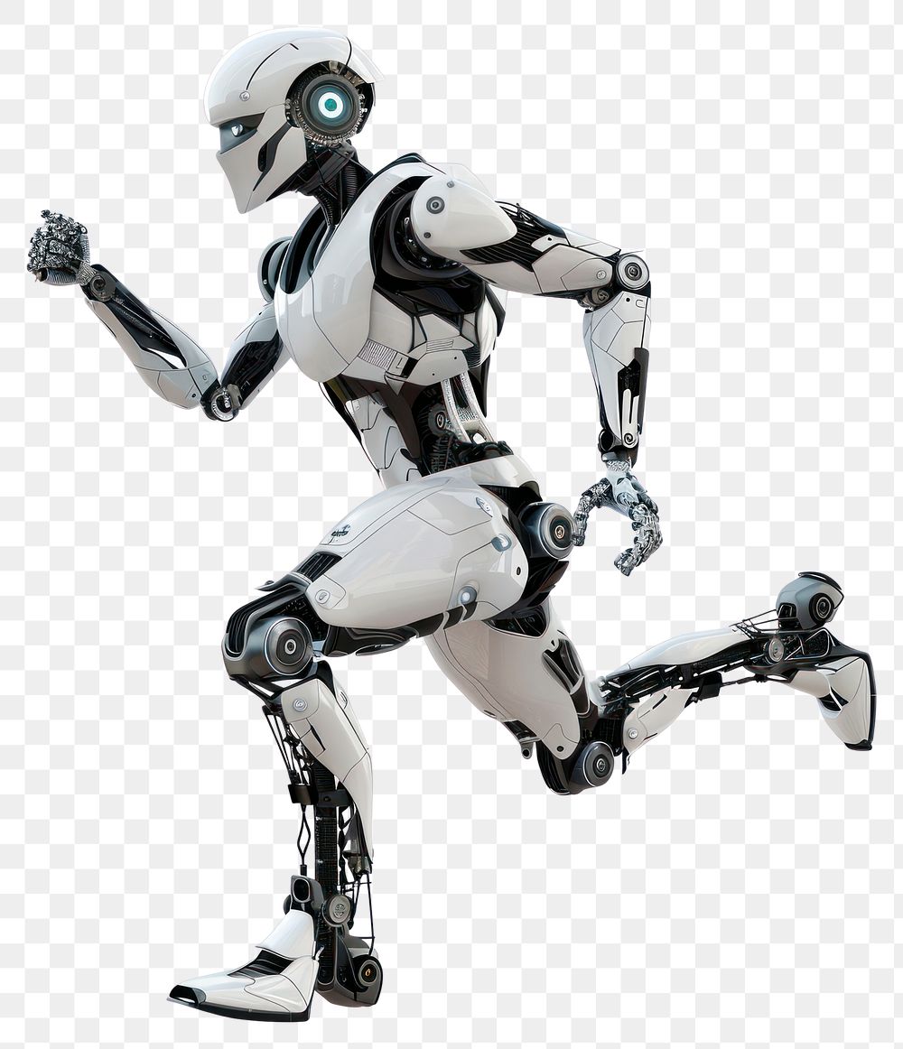 PNG Robot running helmet person adult