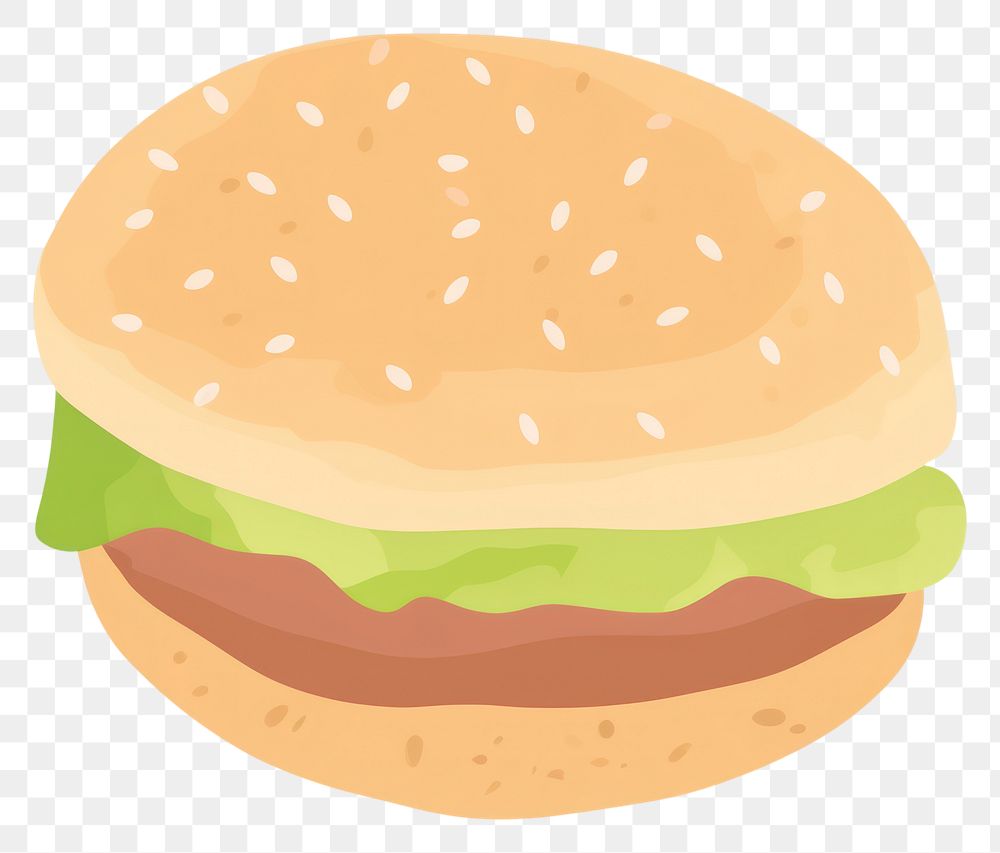 PNG Burger bread food hamburger.