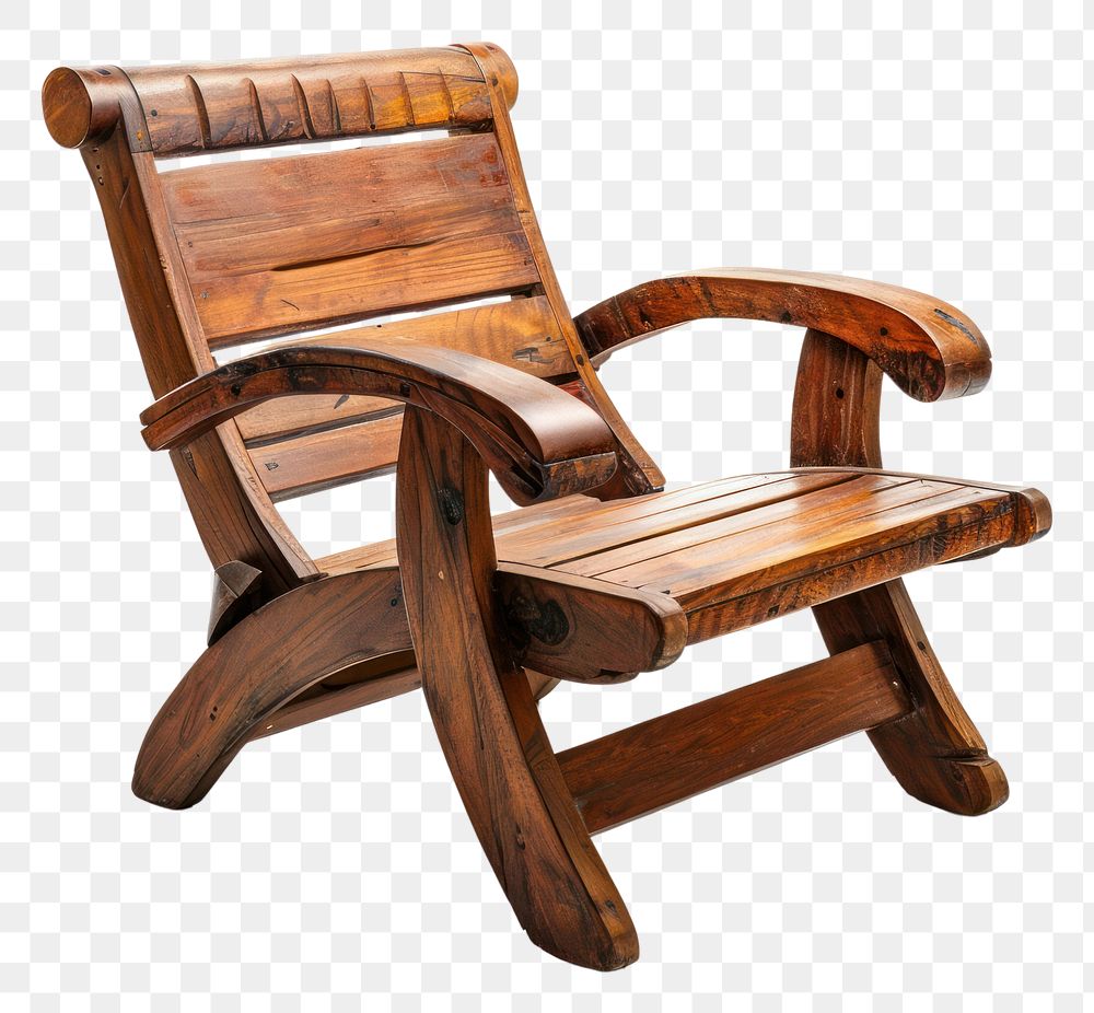 PNG Wooden comfortable chair wood furniture armchair.