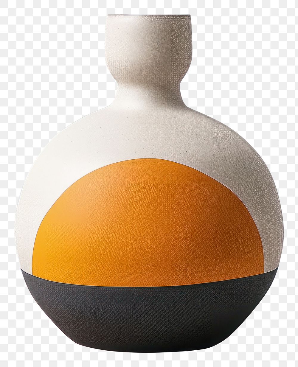 PNG Geometric vase porcelain pottery person.