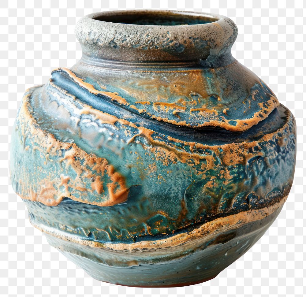 PNG Handmade ceramic vase cookware pottery jar.