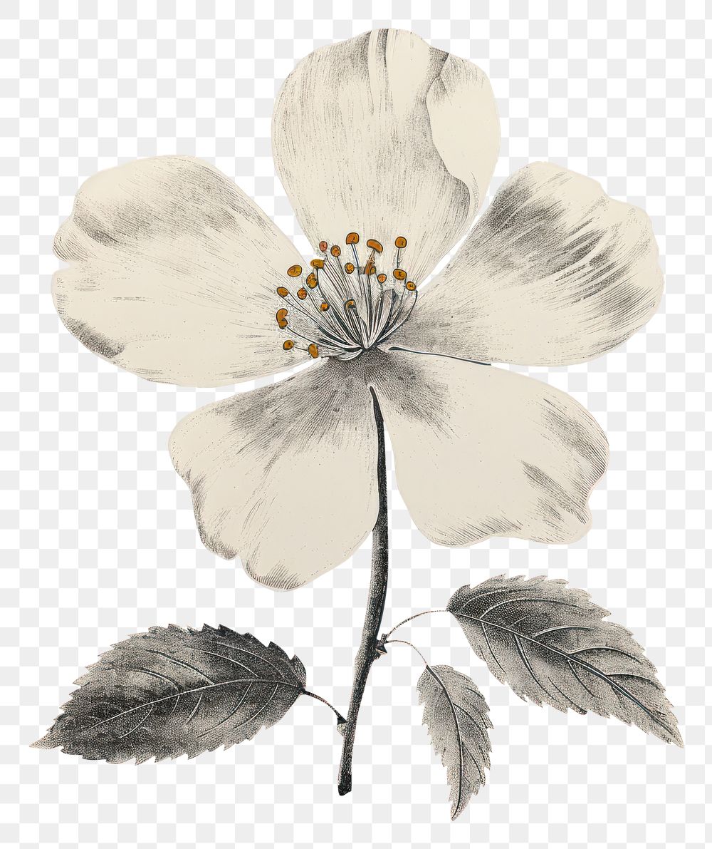 PNG Jasmine flower blossom sketch petal