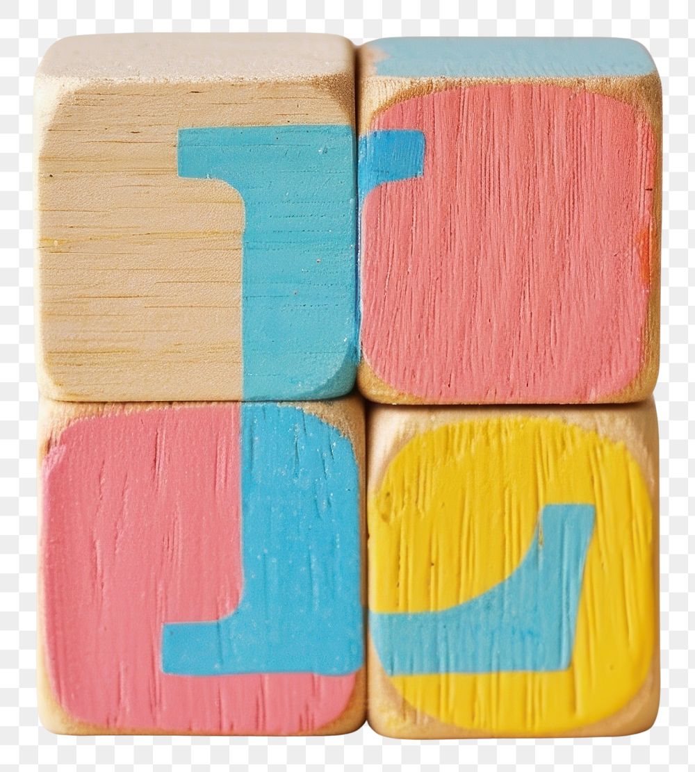 PNG  Wood toy number symbol.