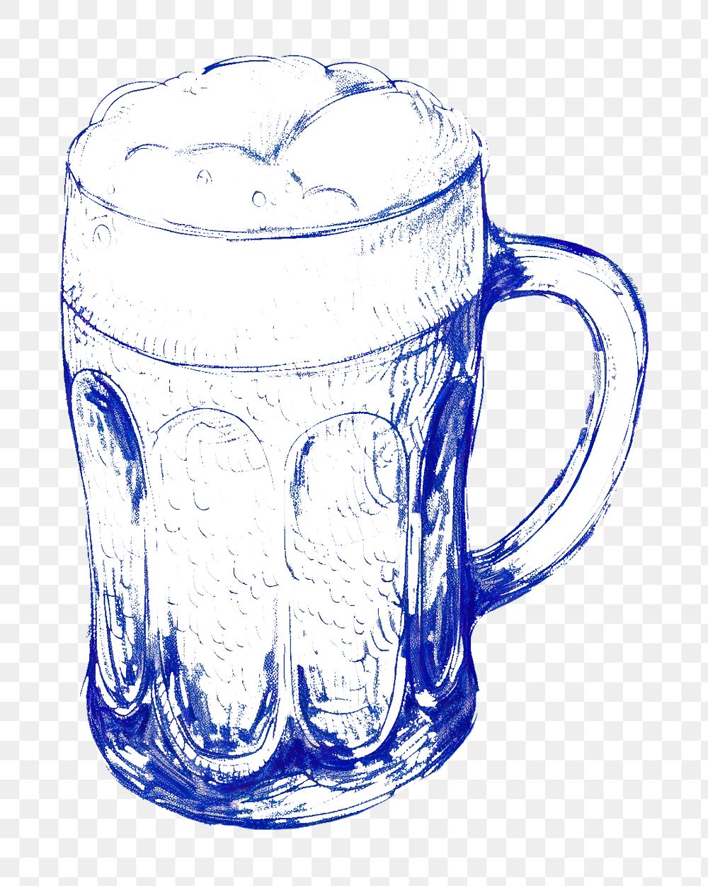 PNG Vintage drawing beer mug sketch drink glass.