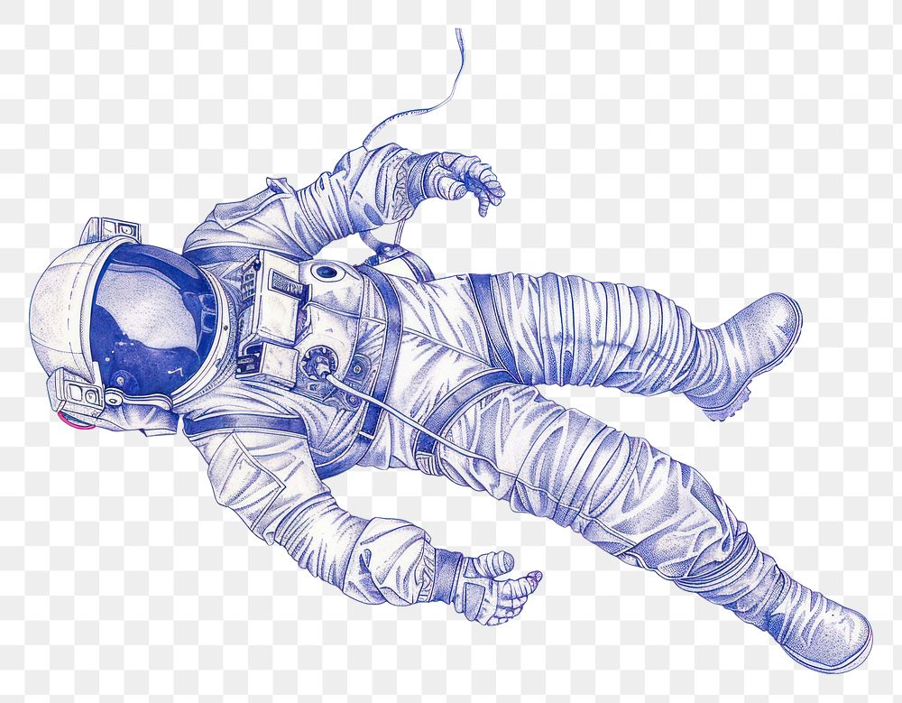PNG Drawing sketch astronaut space.