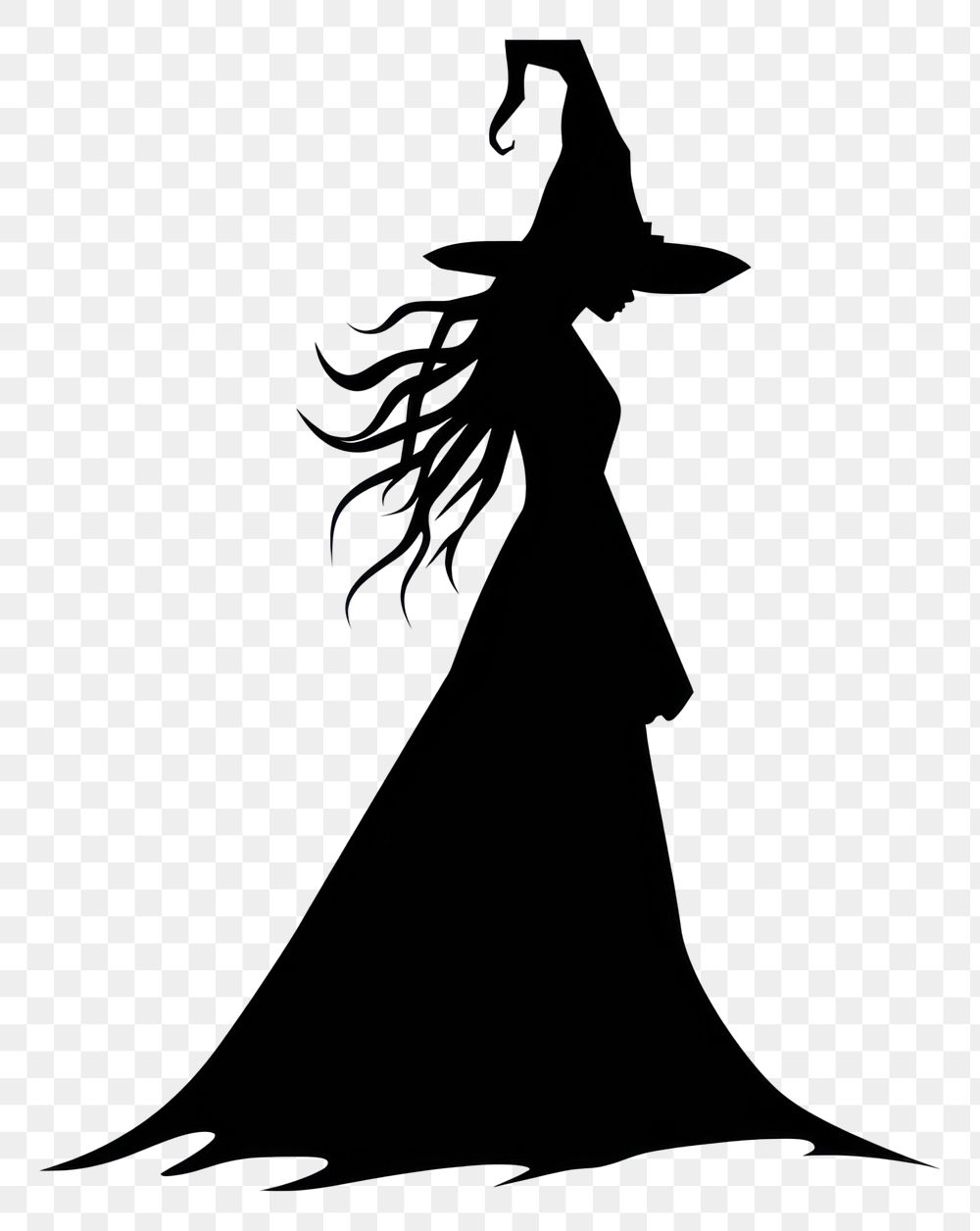 PNG A witch silhouette clip art white background celebration publication.