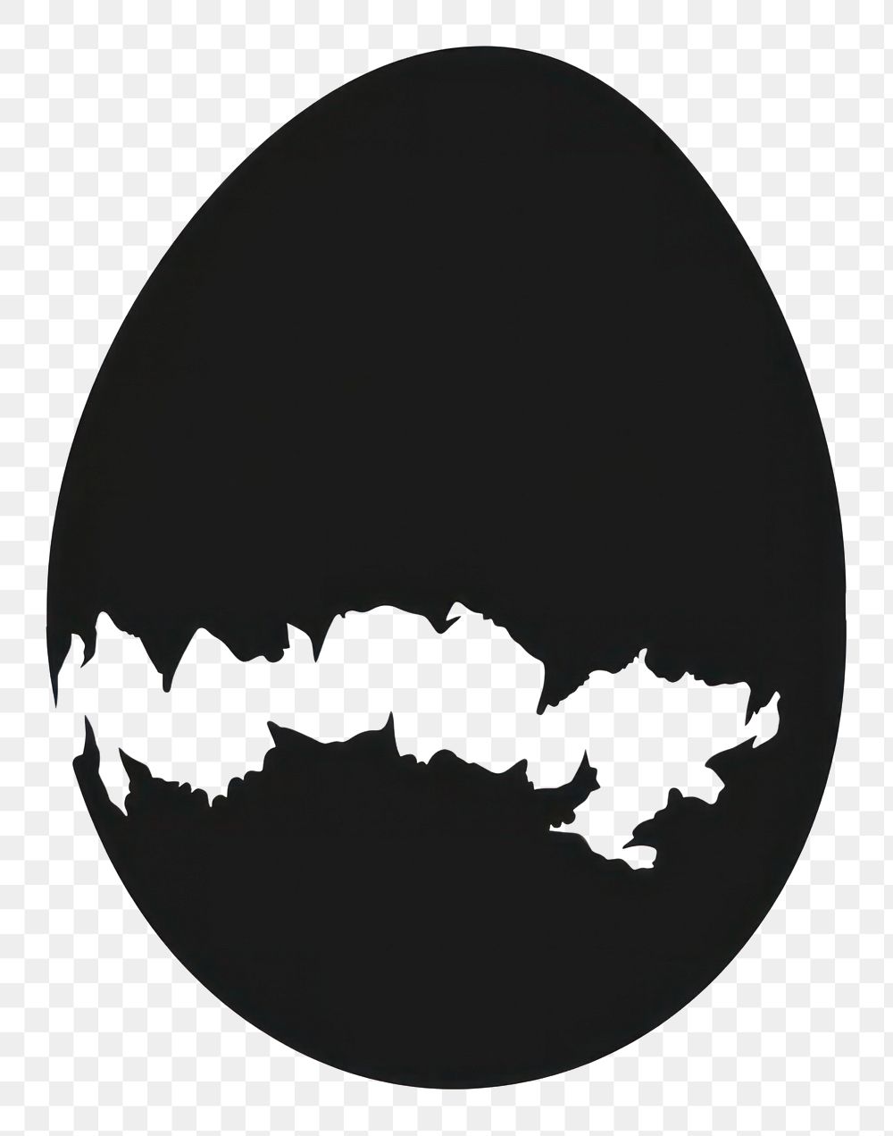 PNG Egg shell silhouette clip art white logo monochrome.