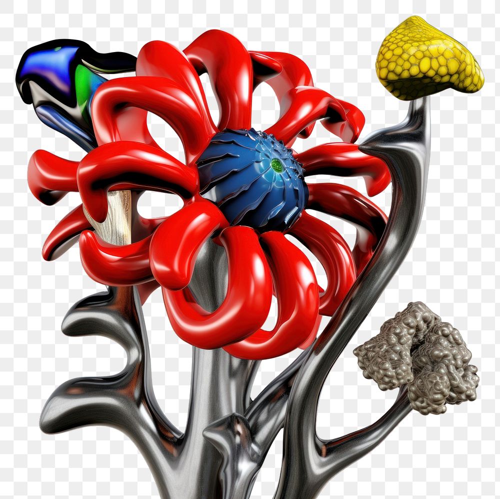 PNG  A plastic flower biology abstract from made of different types of texture accessories accessory graphics.