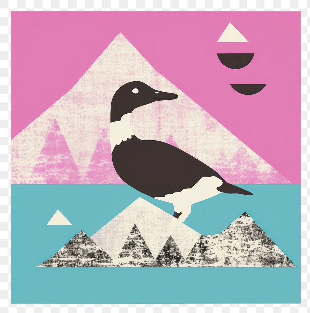 PNG Advertisement cormorant waterfowl brochure.