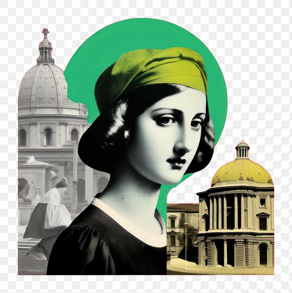 PNG Pop italy traditional art collage represent of italy culture advertisement architecture photography.