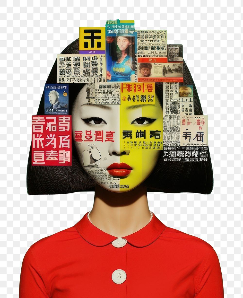 PNG Pop korea traditional art collage represent of korea culture advertisement publication photography.