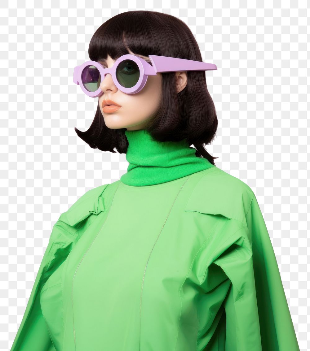 PNG Y2k fashion shoot of a face with futuristic sunglasses portrait adult accessories.