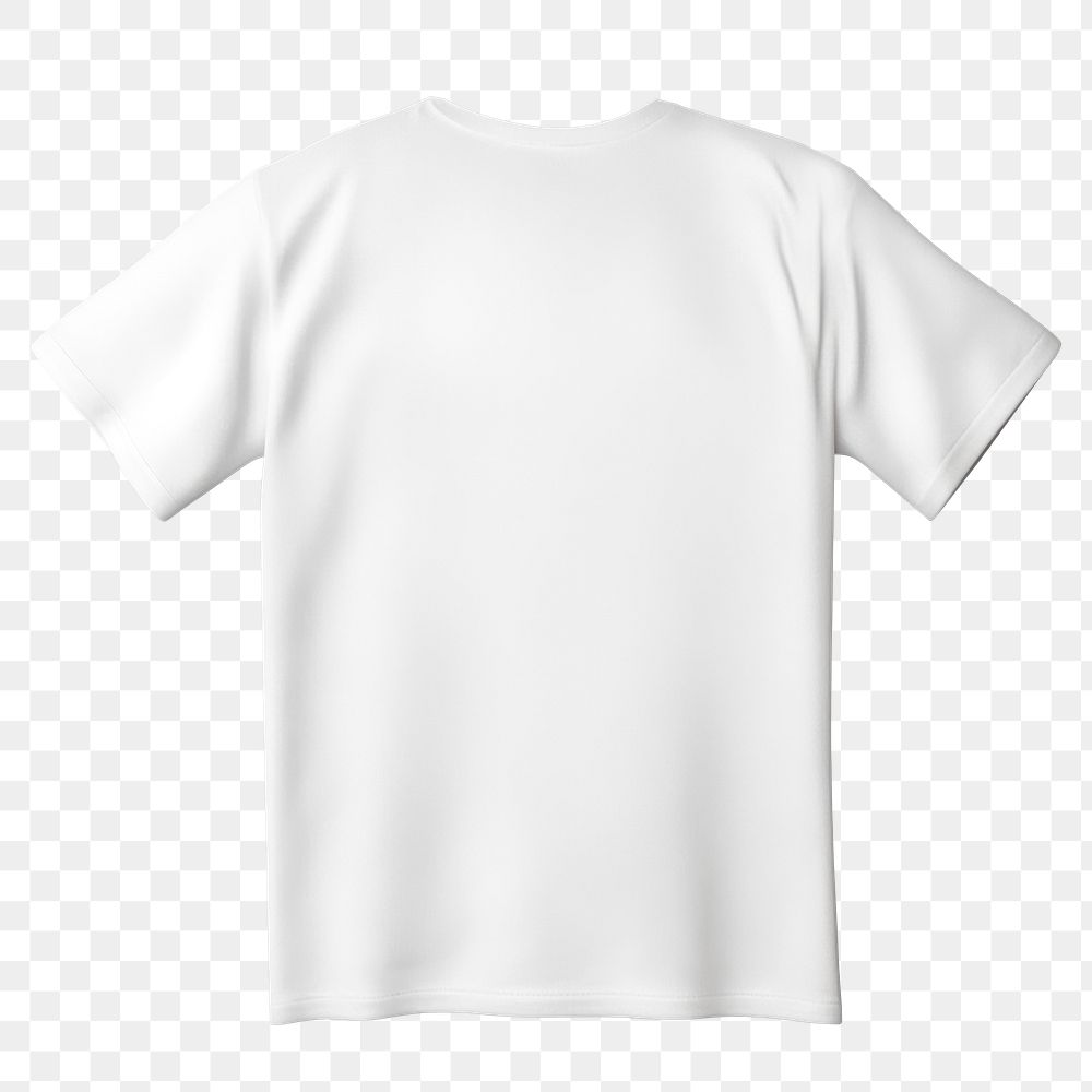 White t-shirt png mockup casual fashion, transparent background