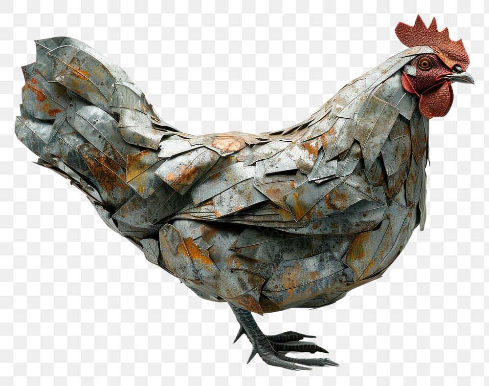 PNG Chicken in titanium texture chicken poultry animal.
