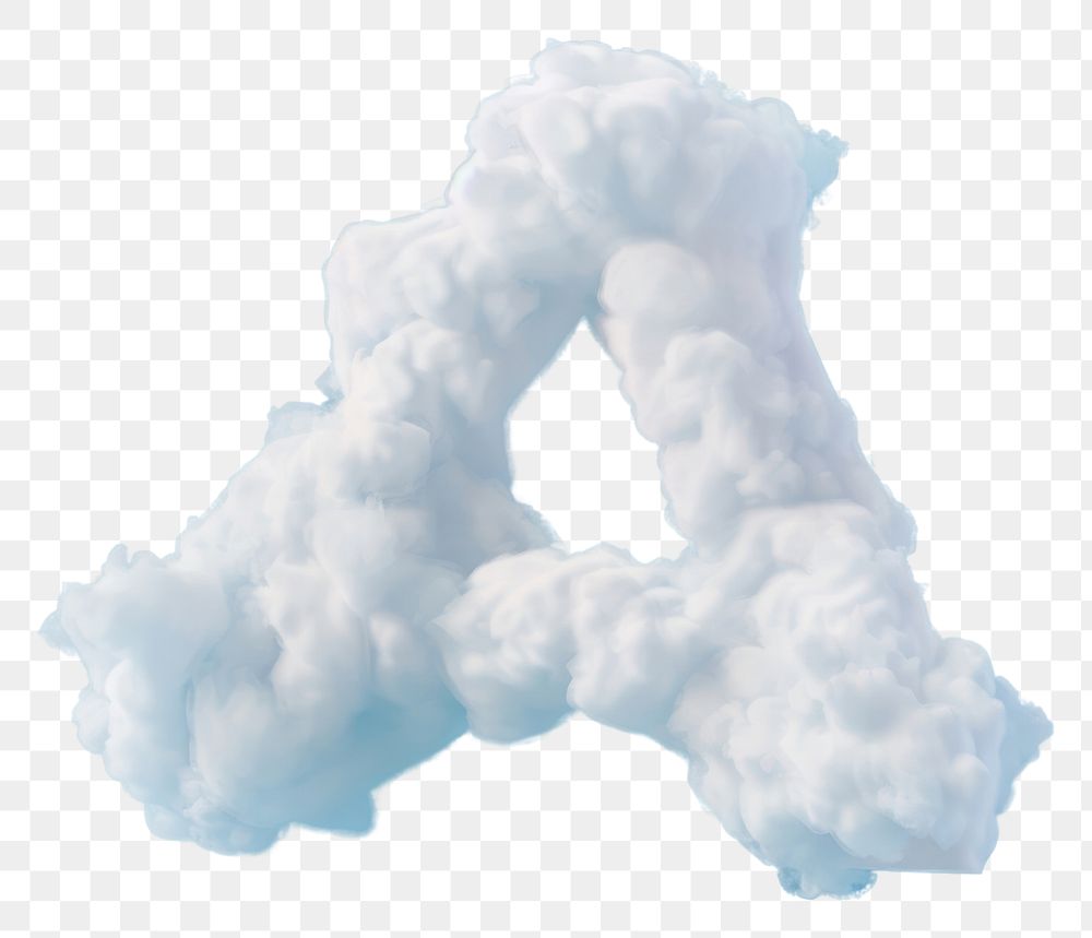 PNG  Letter A cloud outdoors snowman.
