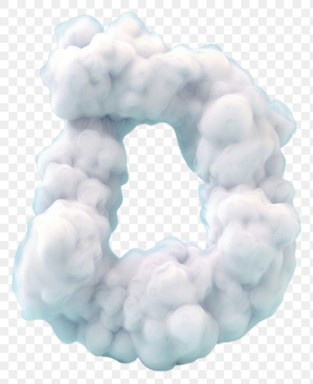 PNG  Letter D outdoors snowman cotton