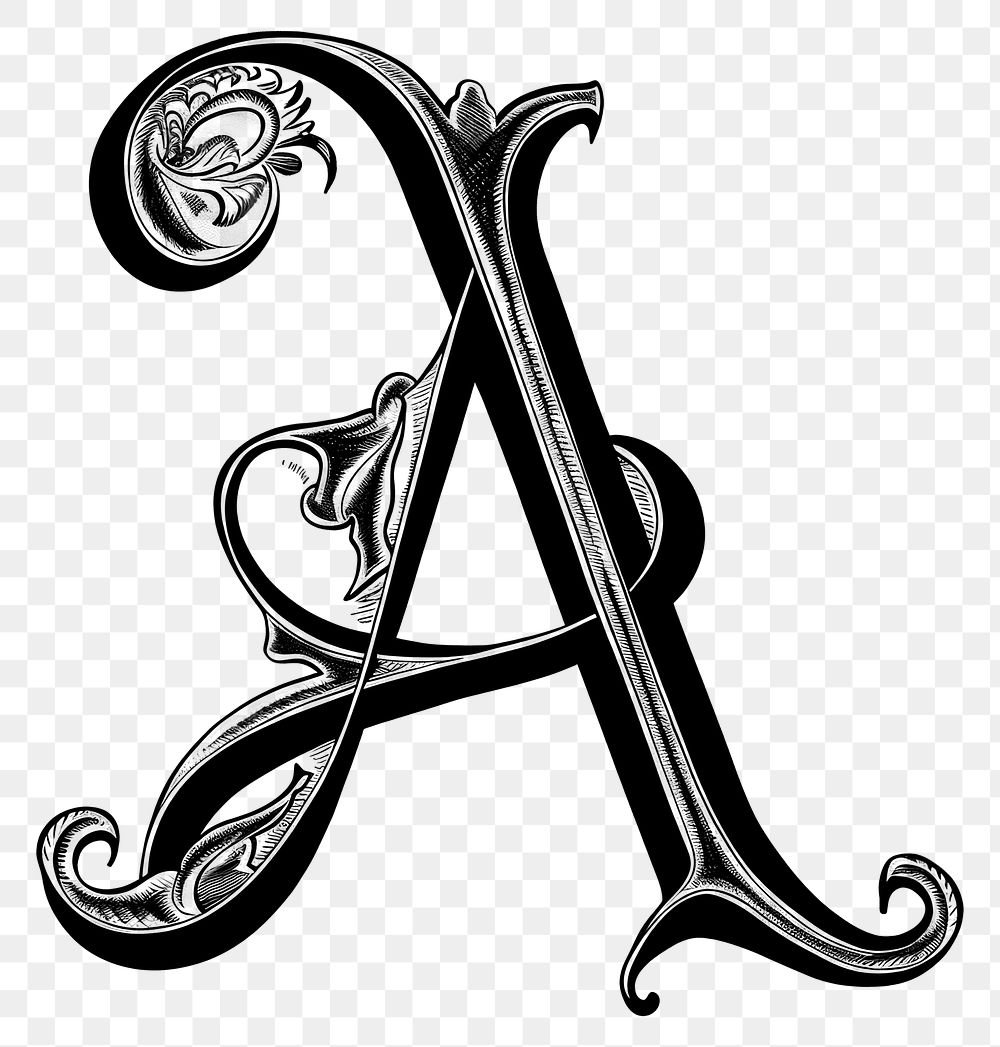 PNG A letter alphabet calligraphy handwriting ampersand.