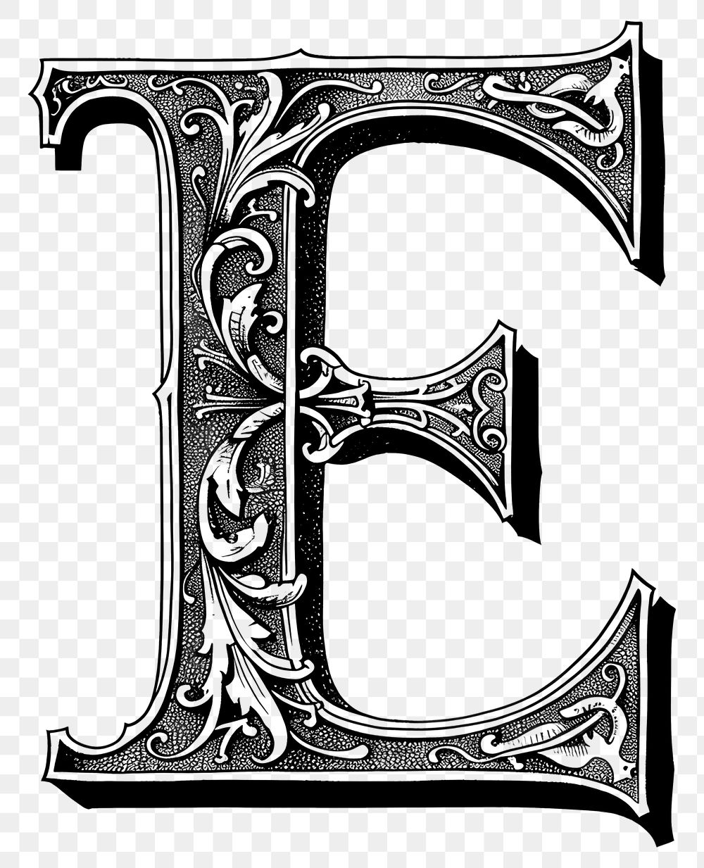 PNG E letter alphabet symbol number cross.